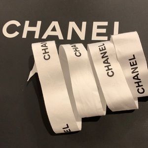 Chanel white ribbon